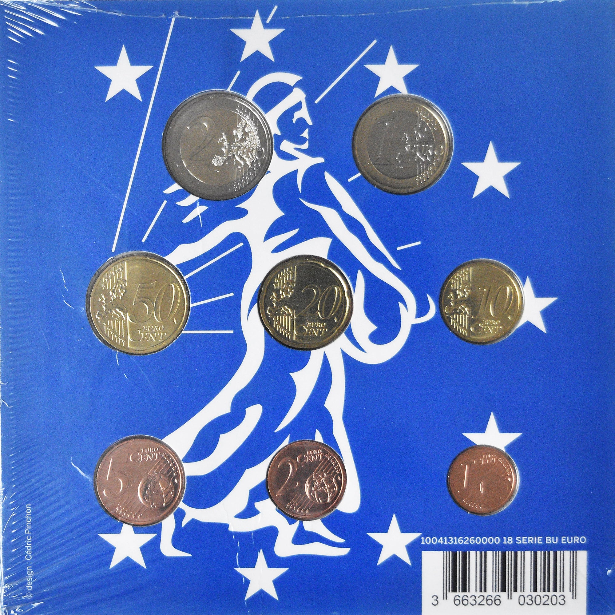 France, Coffret 1c. à 2€, 2018, Monnaie de Paris, BU, FDC