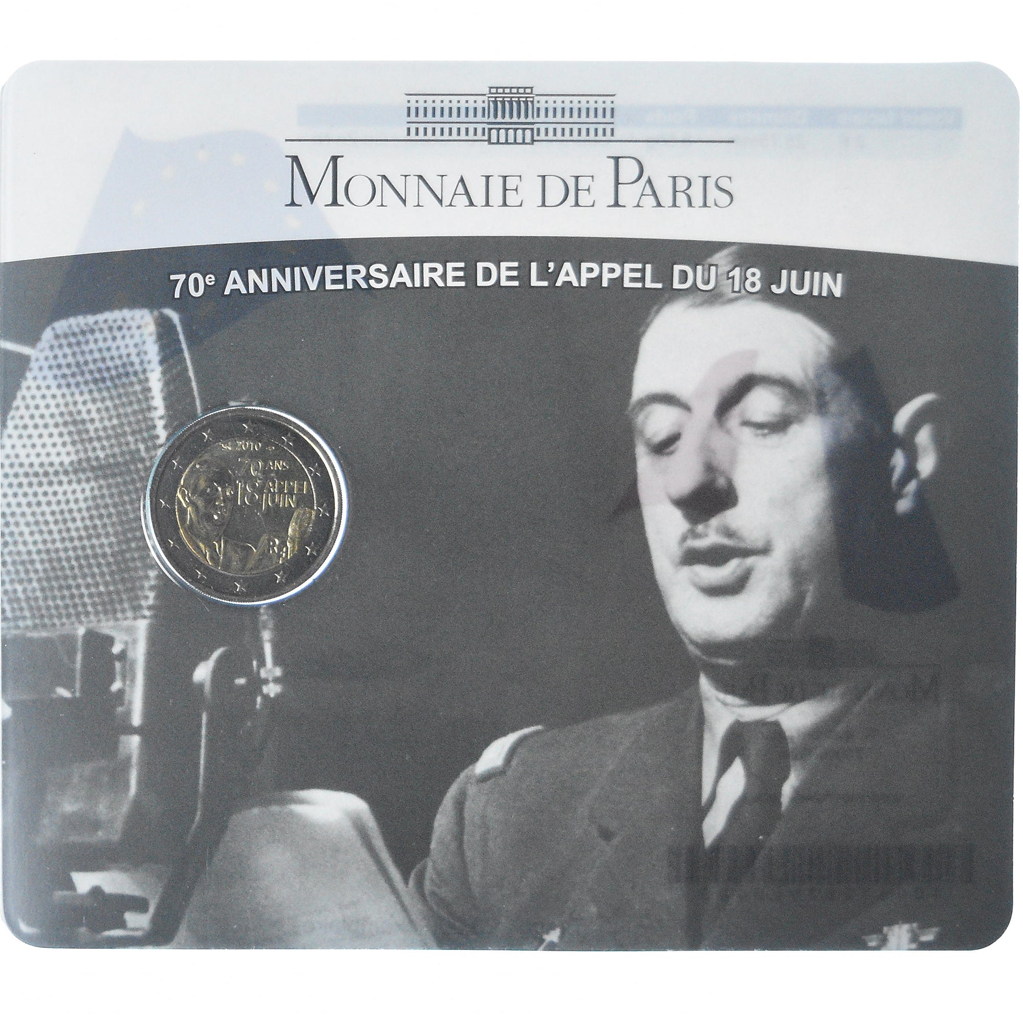 Frankrijk, 2 Euro, appel du 18 juin, 2010, Monnaie de Paris, BU, FDC