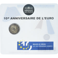 France, 2 Euro, 10e anniversaire de l'euro, 2012, Monnaie de Paris, BU, FDC