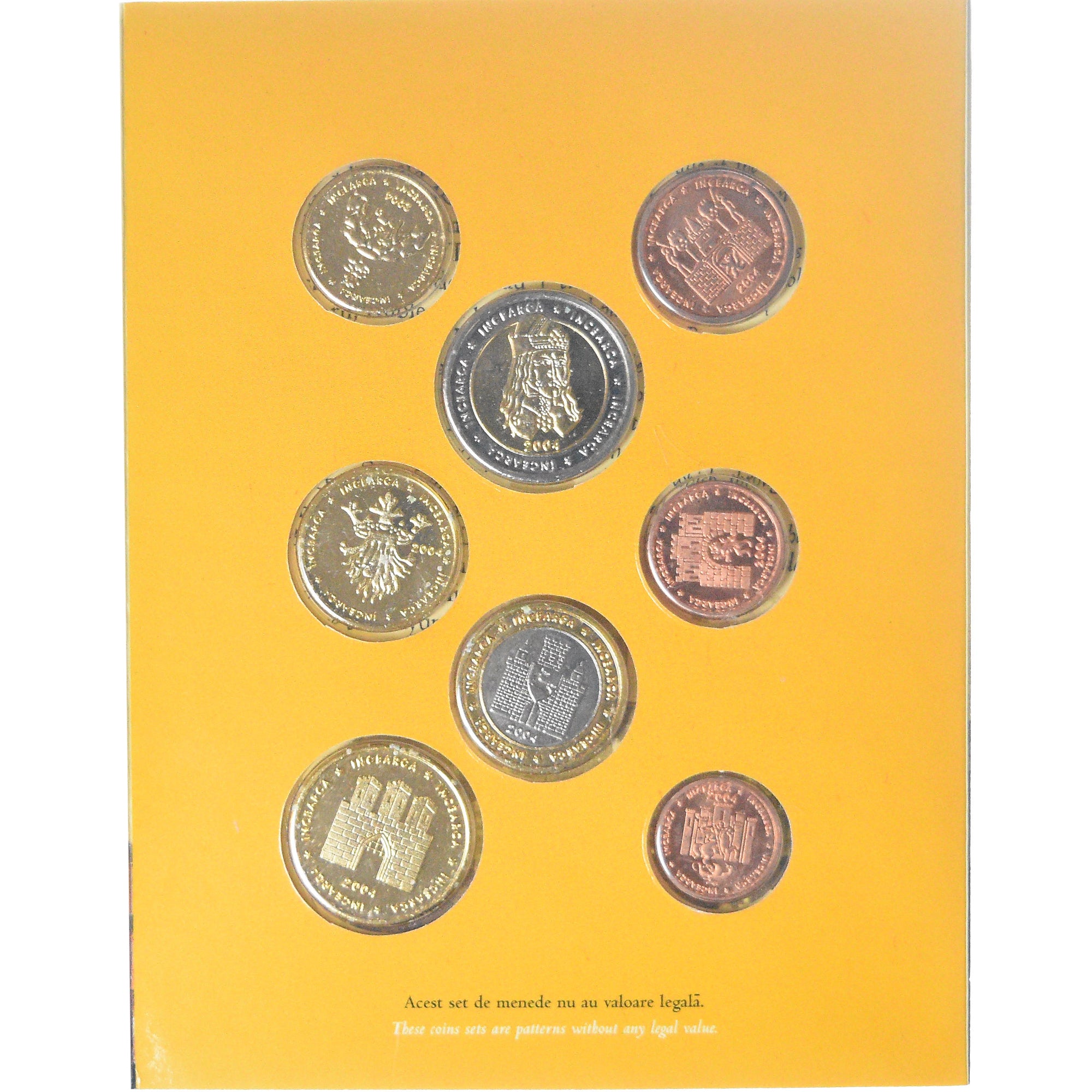 Roemenië, Coffret 1c. à 2€, 2004, unofficial private patterns, FDC, n.v.t.