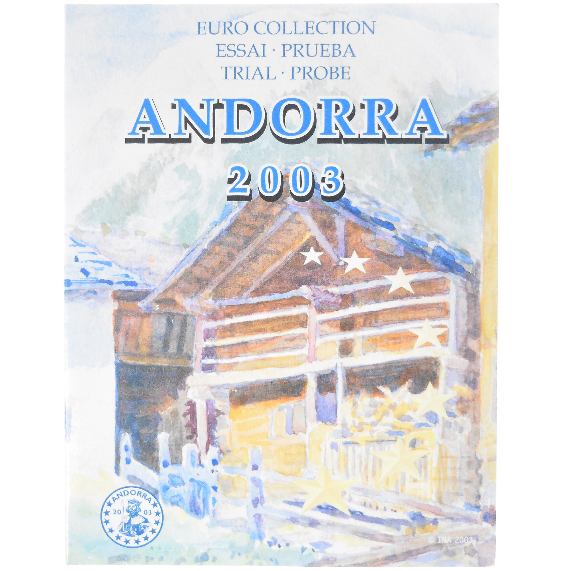 Andorra, Coffret 1c. à 2€, 2003, unofficial private essais, STGL