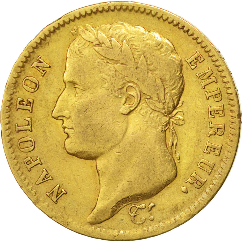 Francia, Napoléon I, 40 Francs, 1811, Paris, BB, Oro, KM:696.1, Gadoury:1084