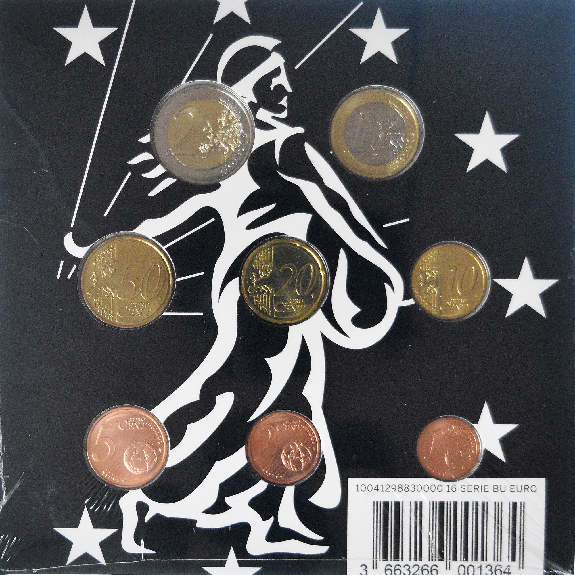 France, Coffret 1c. à 2€, 2016, Monnaie de Paris, BU, MS(65-70)