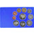 Moeda, Alemanha, 1 pfennig to 5 mark, 1992, Hambourg, BE, MS(65-70), N/D