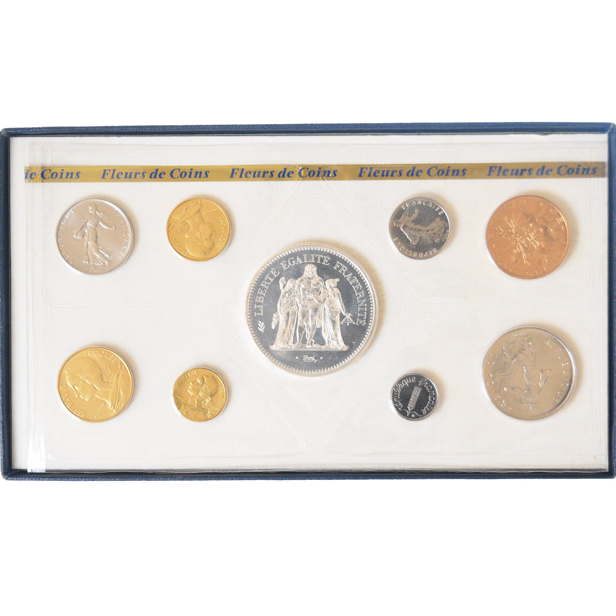 Moneta, Francia, Coffret 1 c. à 50 frs., 1977, Monnaie de Paris, FDC, FDC