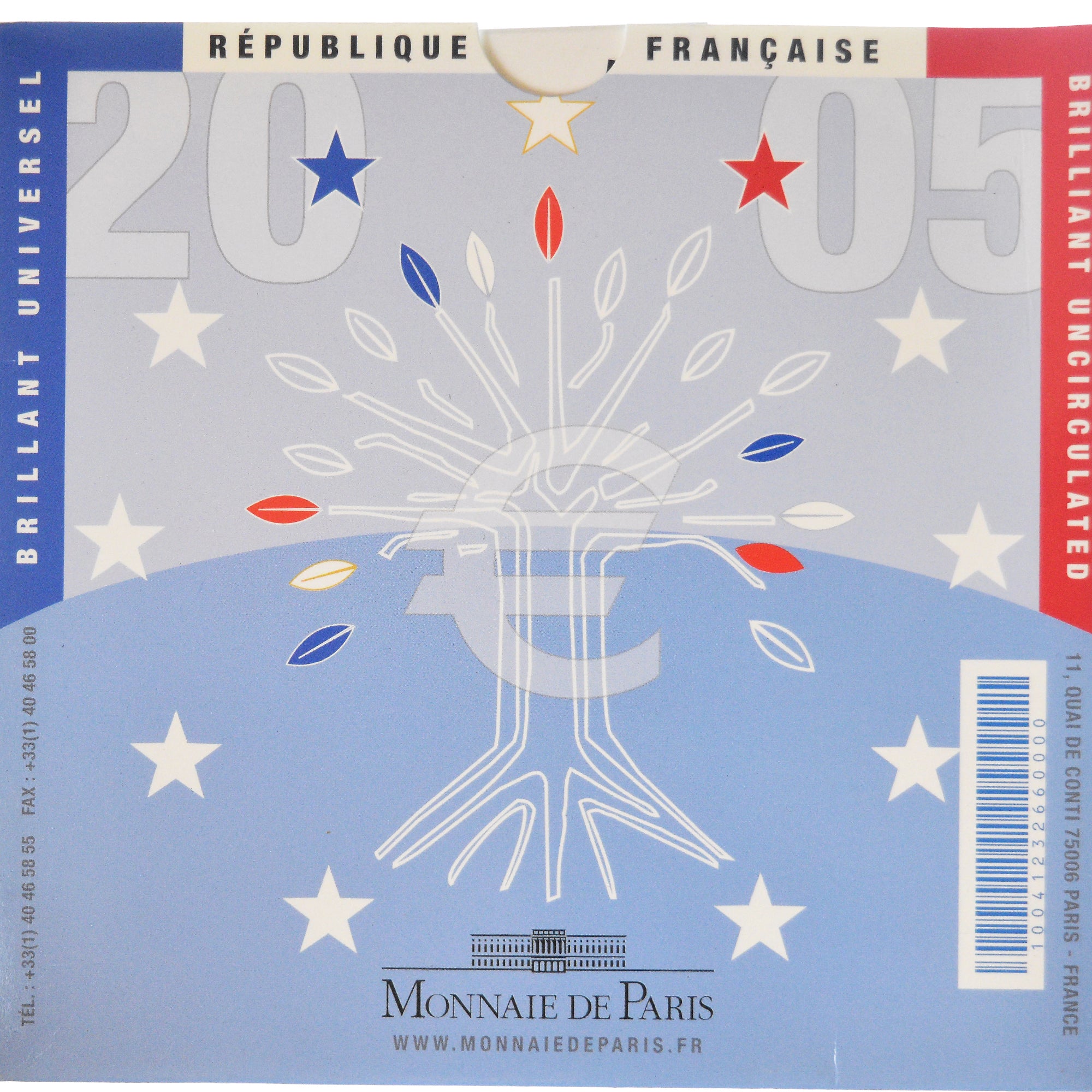 Frankrijk, Coffret 1c. à 2€, 2005, Monnaie de Paris, BU, FDC, n.v.t.