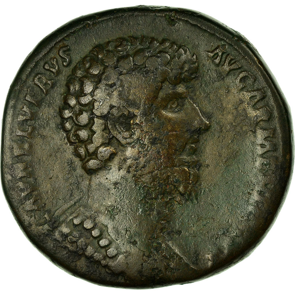 Coin, Lucius Verus, Sestertius, Roma, VF(30-35), Bronze
