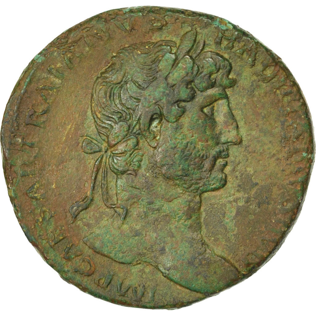 Hadrian, Sestertius, Roma, EF(40-45), Bronze, RIC #562var, 23.22