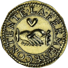 Francja, Denier à épouser, Collection Térisse, AU(55-58), Vermeil