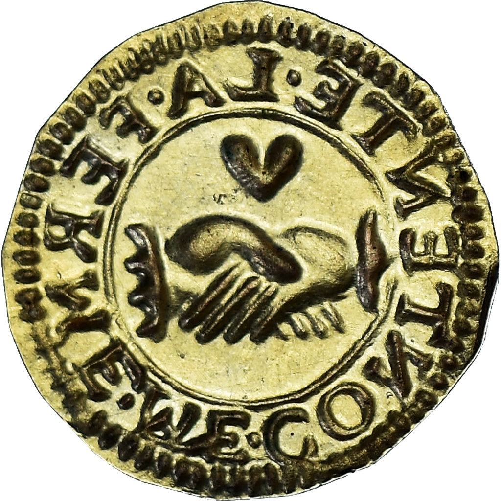 Francja, Denier à épouser, Collection Térisse, AU(55-58), Vermeil