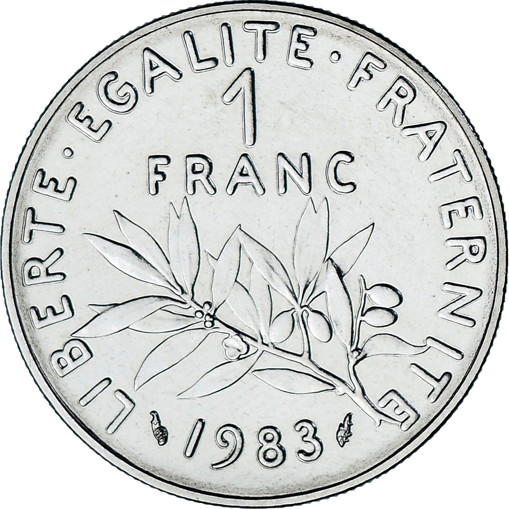 Coin, France, Semeuse, Franc, 1983, Monnaie de Paris, série FDC, MS(65-70)