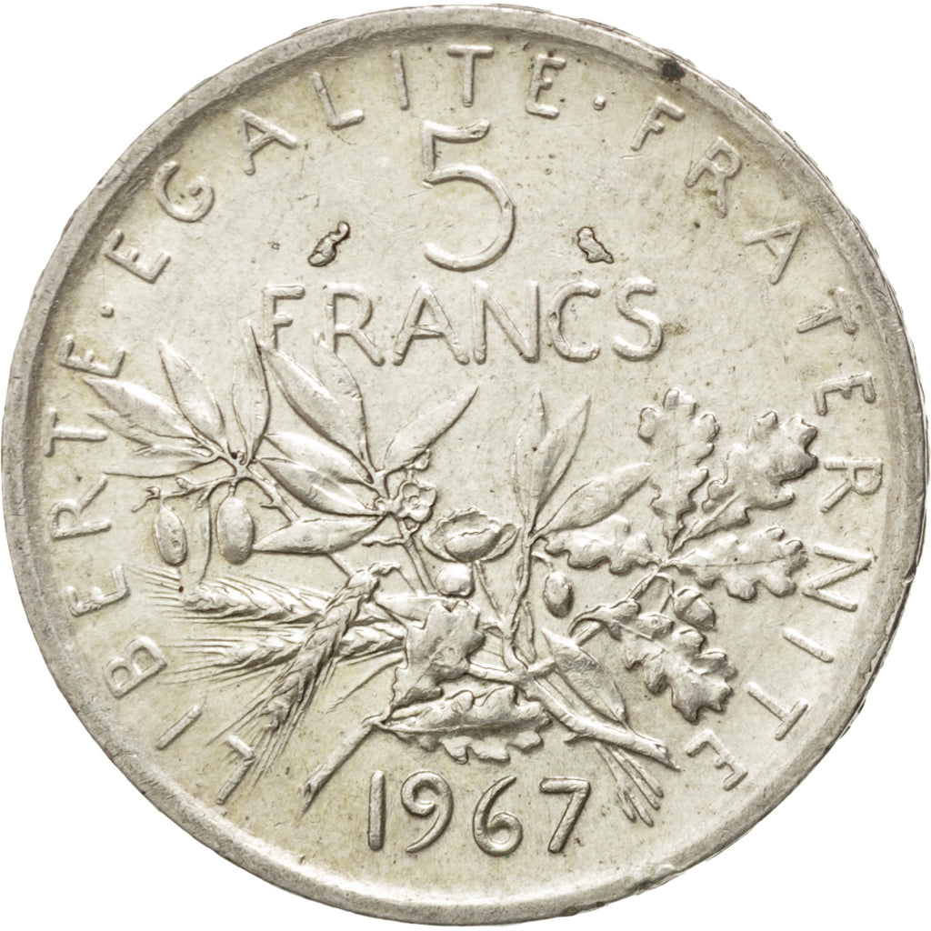Vème République, 5 Francs Semeuse, 1967, Gadoury 770