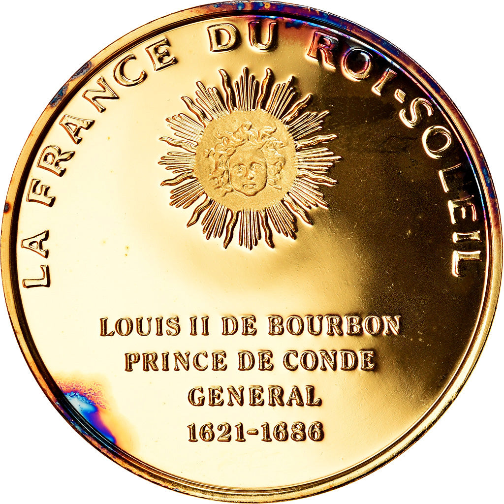Frankreich, Medaille, Le Grand Conde, La France du Roi Soleil, UNZ, Vermeil