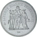 Moeda, França, Hercule, 50 Francs, 1975, Monnaie de Paris, série FDC