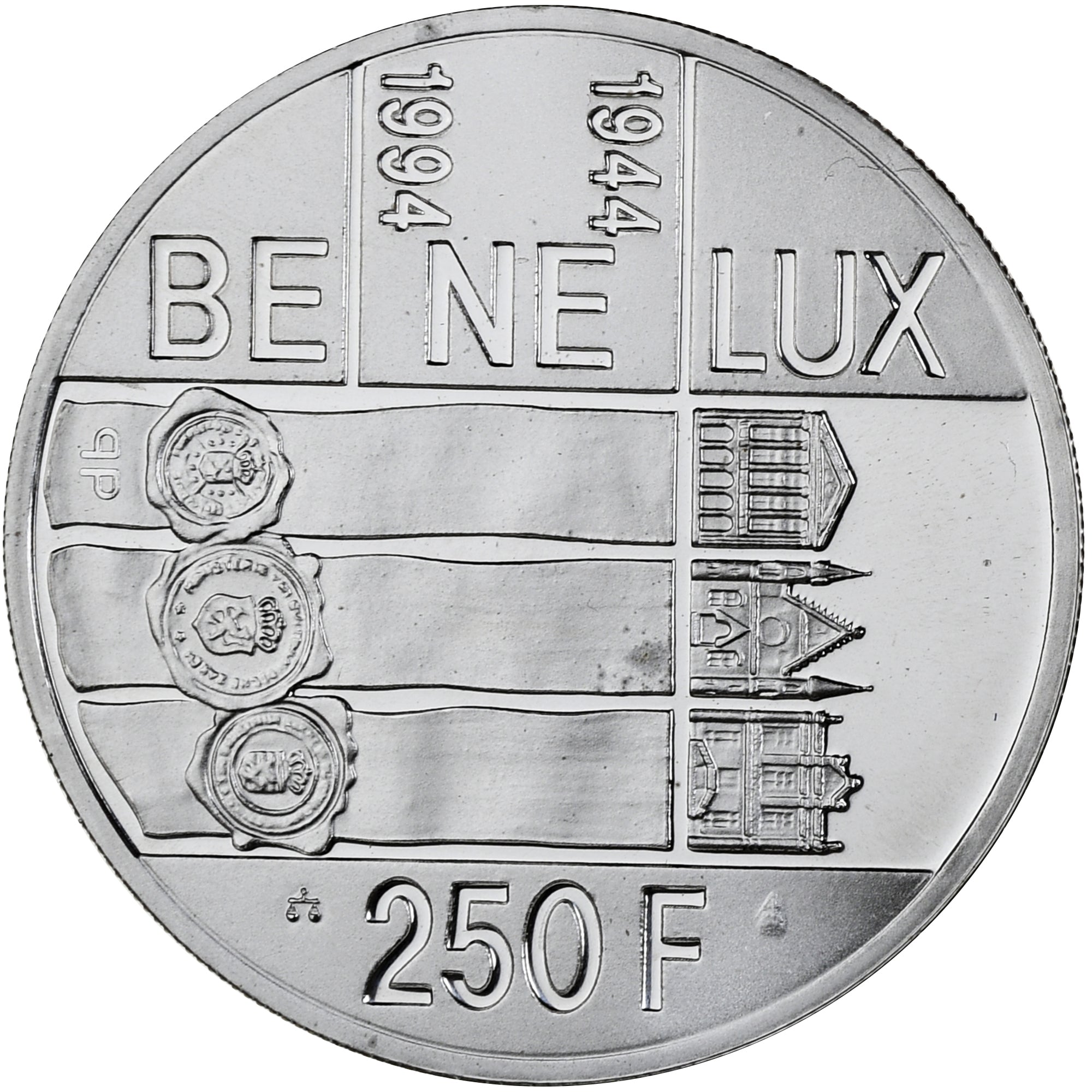 Coin, Belgium, Albert II, 250 Francs, 1994, Brussels, BE, MS(65-70), Silver