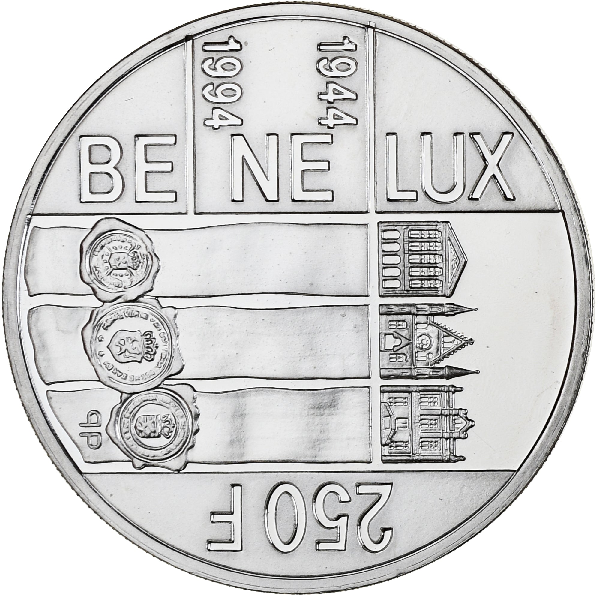 Coin, Luxembourg, Jean, 250 Francs, 1994, BE, MS(65-70), Silver, KM:68