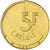 Coin, Belgium, Baudouin I, 5 Frank, 1991, Brussels, série FDC, MS(65-70), Brass