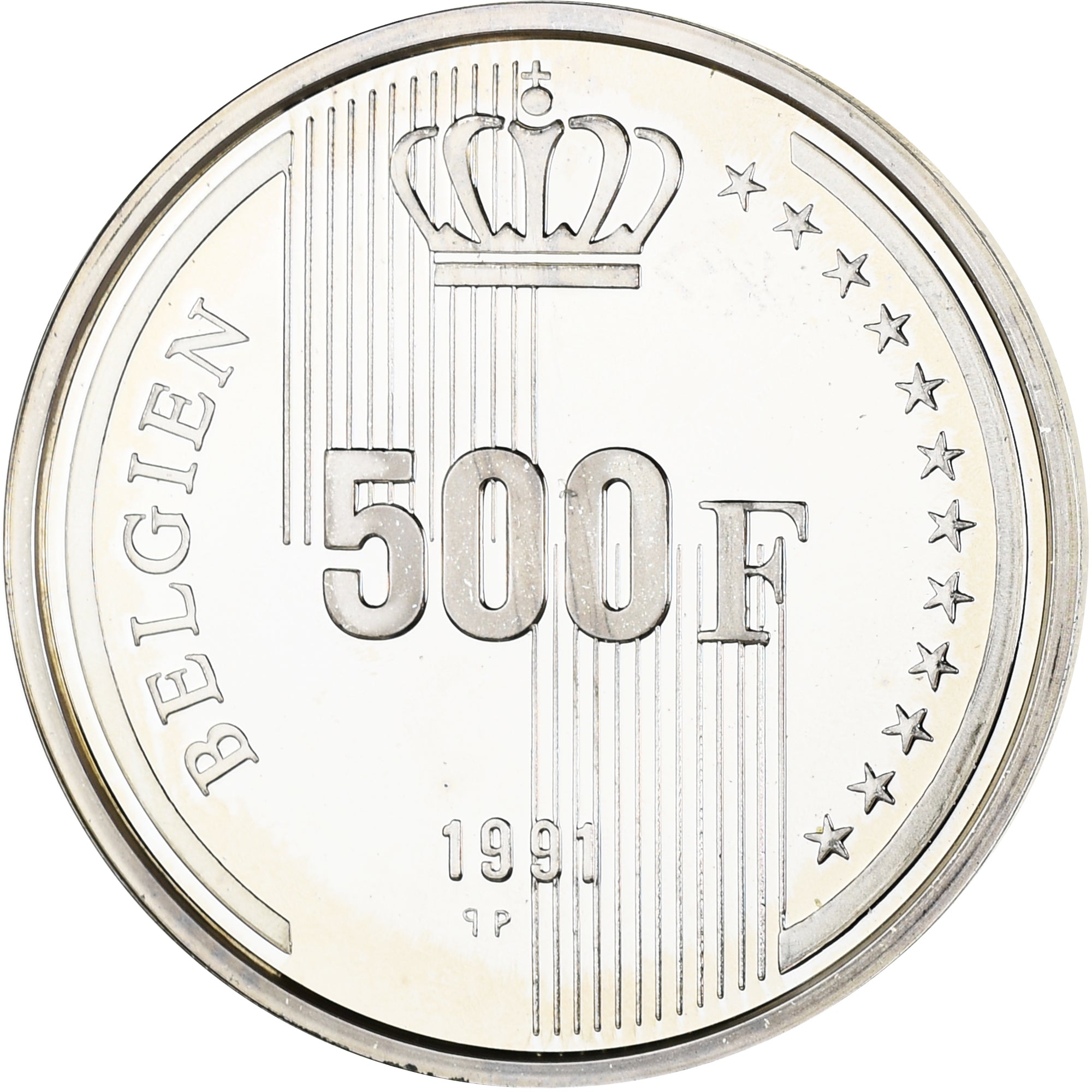 Coin, Belgium, Baudouin I, 500 Francs, 500 Frank, 1991, Brussels, BE, MS(65-70)
