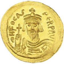 Coin, Phocas, Solidus, 607-609, Constantinople, MS(65-70), Gold, Sear:620