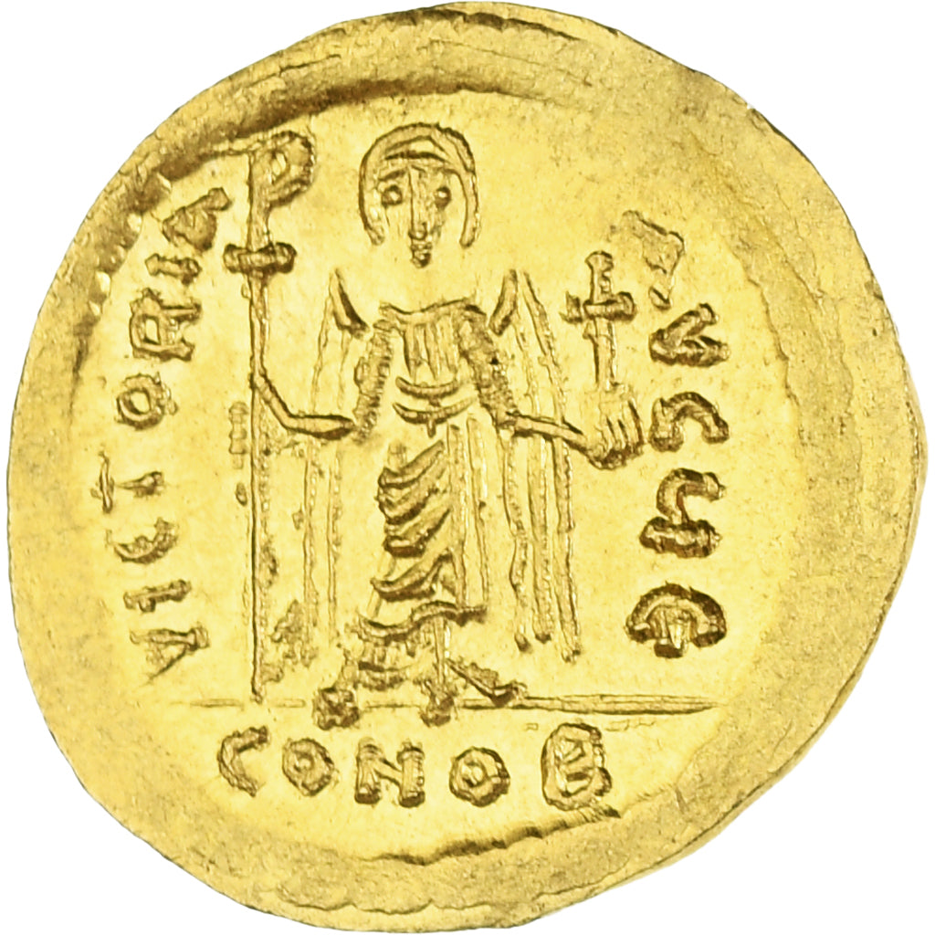 Coin, Phocas, Solidus, 607-609, Constantinople, MS(65-70), Gold, Sear:620