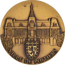 France, Médaille, Ville de Poitiers, Geography, Pichard, TTB+, Bronze