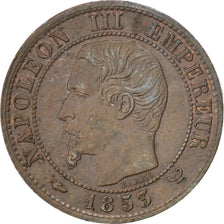 Coin, France, Napoleon III, Napoléon III, Centime, 1853, Lille, AU(55-58)