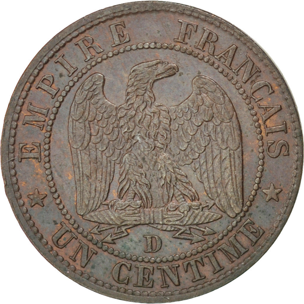 Francia, Napoleon III, Napoléon III, Centime, 1854, Lyon, SPL-, Bronzo, KM:7...