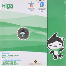 Moneda, Canadá, Elizabeth II, Mascottes de Vancouver, Miga, 25 Cents, 2010