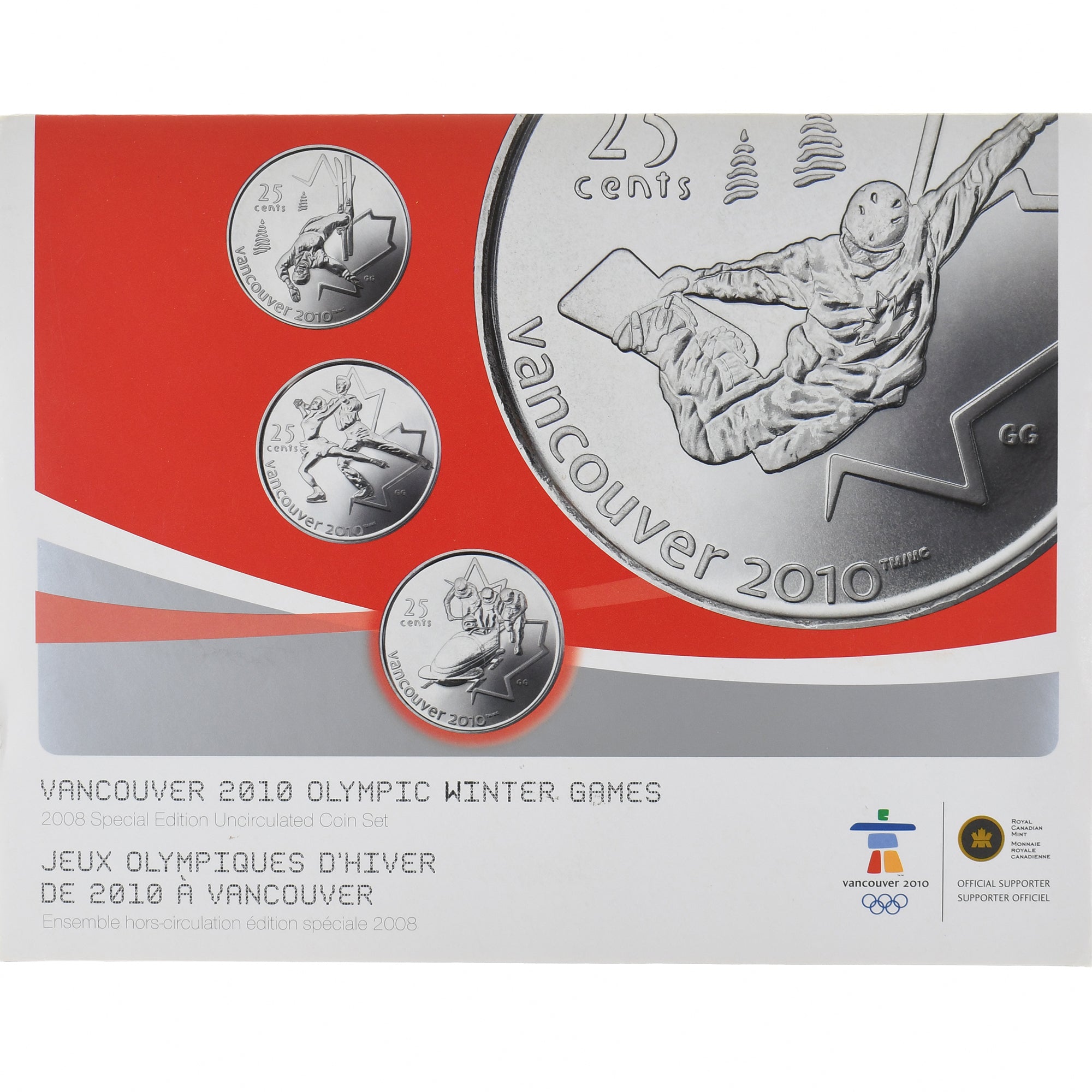 Coin, Canada, Vancouver Olympics, 1 c. to 2$, 2008, Royal Canadian Mint, UNC