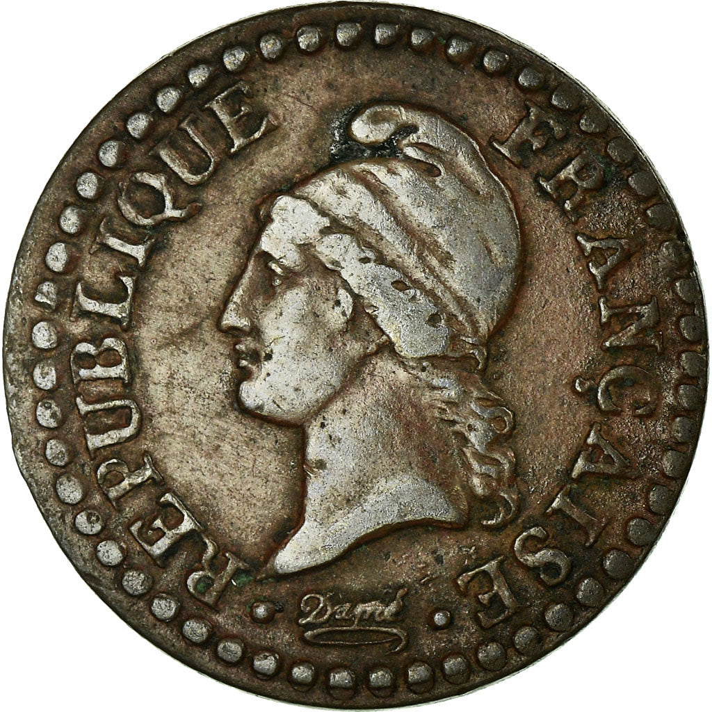 Coin, France, Dupré, Centime, 1797, Paris, VF(30-35), Bronze, KM:646