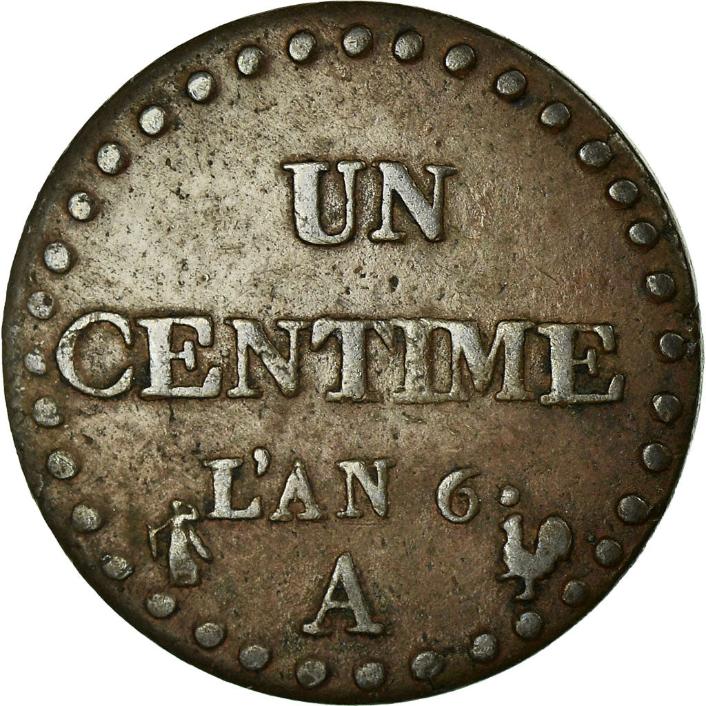 Coin, France, Dupré, Centime, 1797, Paris, VF(30-35), Bronze, KM:646