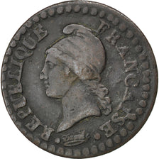 FRANCE, Dupré, Centime, 1798, Paris, KM #646, VF(20-25), Bronze, 18, Gadoury #76