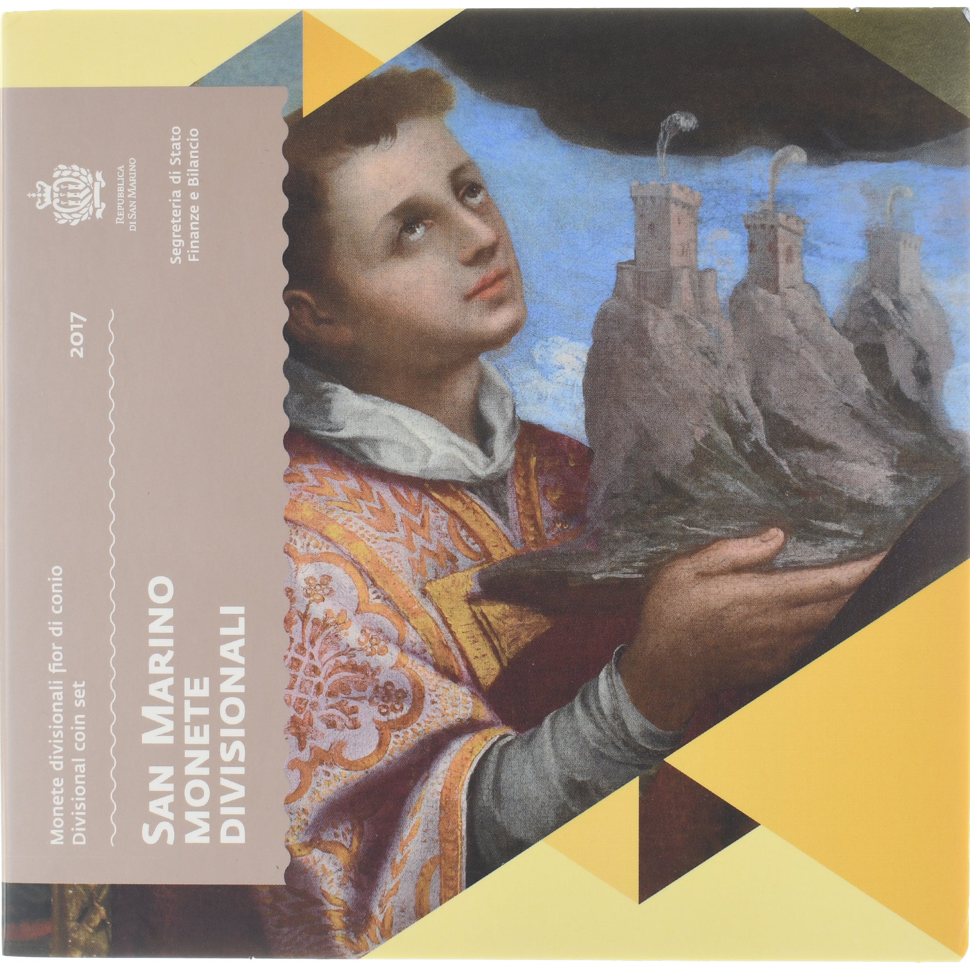San Marino, Coffret 1c. à 2€, 2017, Rome, FDC, MS(65-70)