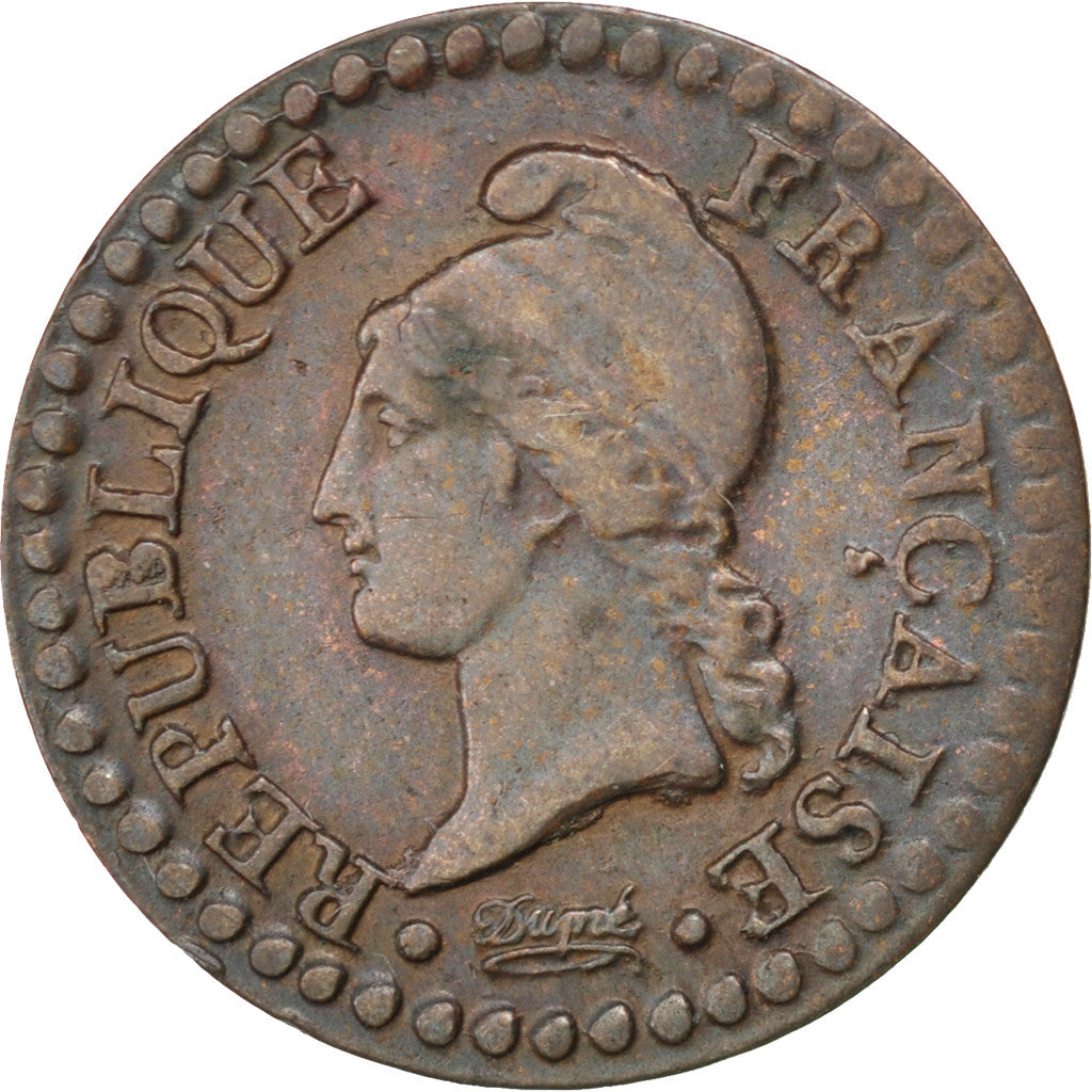 Coin, France, Dupré, Centime, 1799, Paris, EF(40-45), Bronze, KM:646