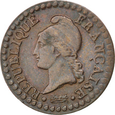 Munten, Frankrijk, Dupré, Centime, 1799, Paris, ZF, Bronze, KM:646, Gadoury:76