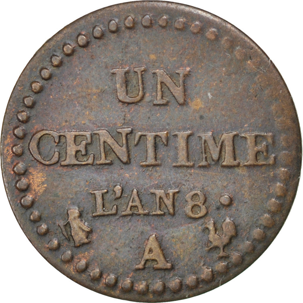 Coin, France, Dupré, Centime, 1799, Paris, EF(40-45), Bronze, KM:646