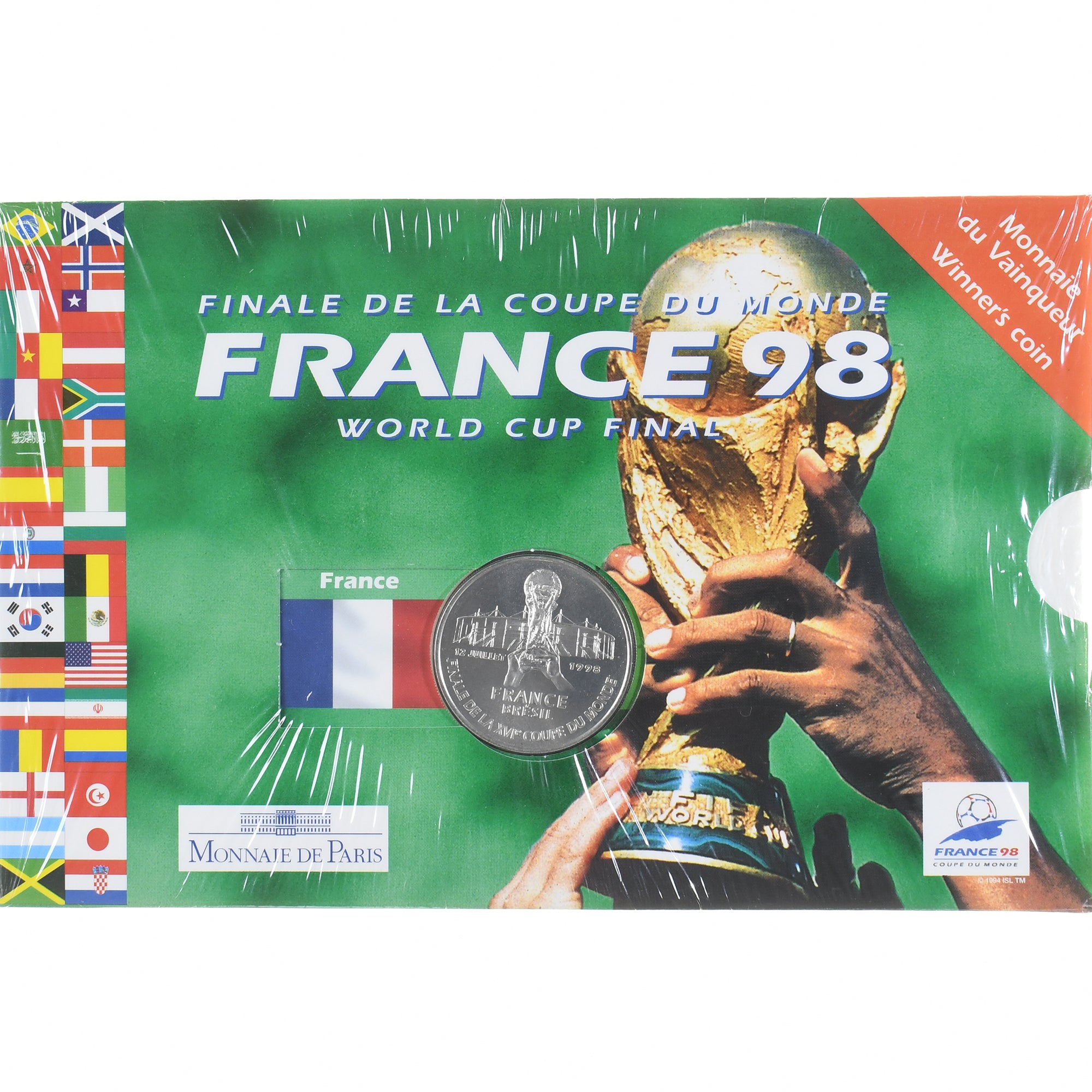Münze, Frankreich, Finale France-Brésil, 5 Francs, 1998, Monnaie de Paris, BU