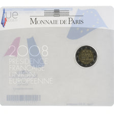 France, 2 Euro, présidence de l'UE, 2008, Monnaie de Paris, BU, MS(65-70)