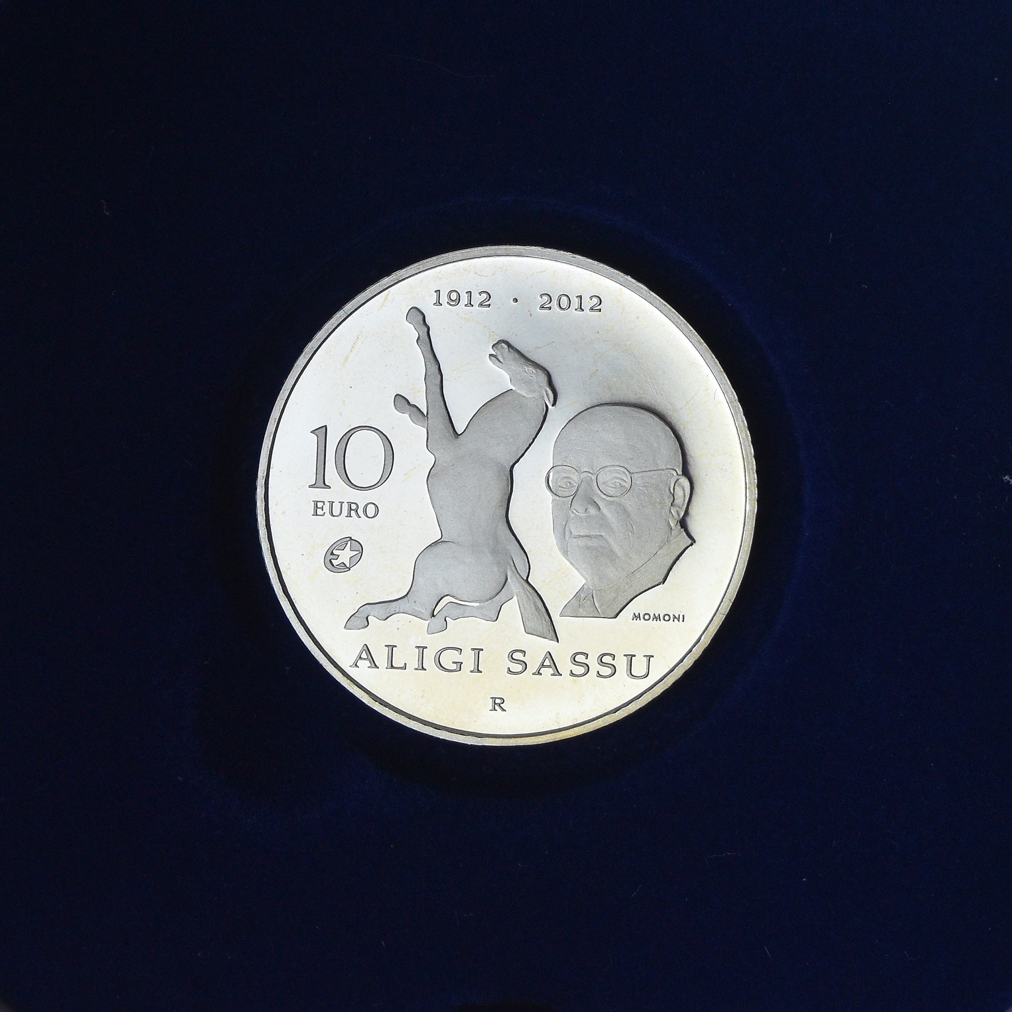San Marino, 10 Euro, Nascita di Aligi Sassu (100° Anniv.), 2012, Rome, BE