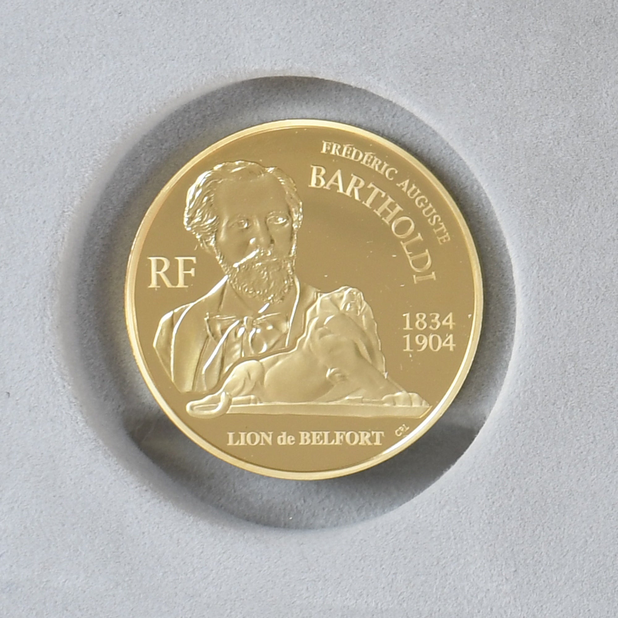 France, 20 Euro, Auguste Bartholdi, 2004, Paris, BE, MS(65-70), Gold, KM:1388