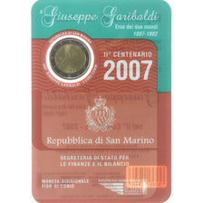 Saint Marin , 2 Euro, Giuseppe Garibaldi, 2007, Rome, UNC, FDC, Bimétallique