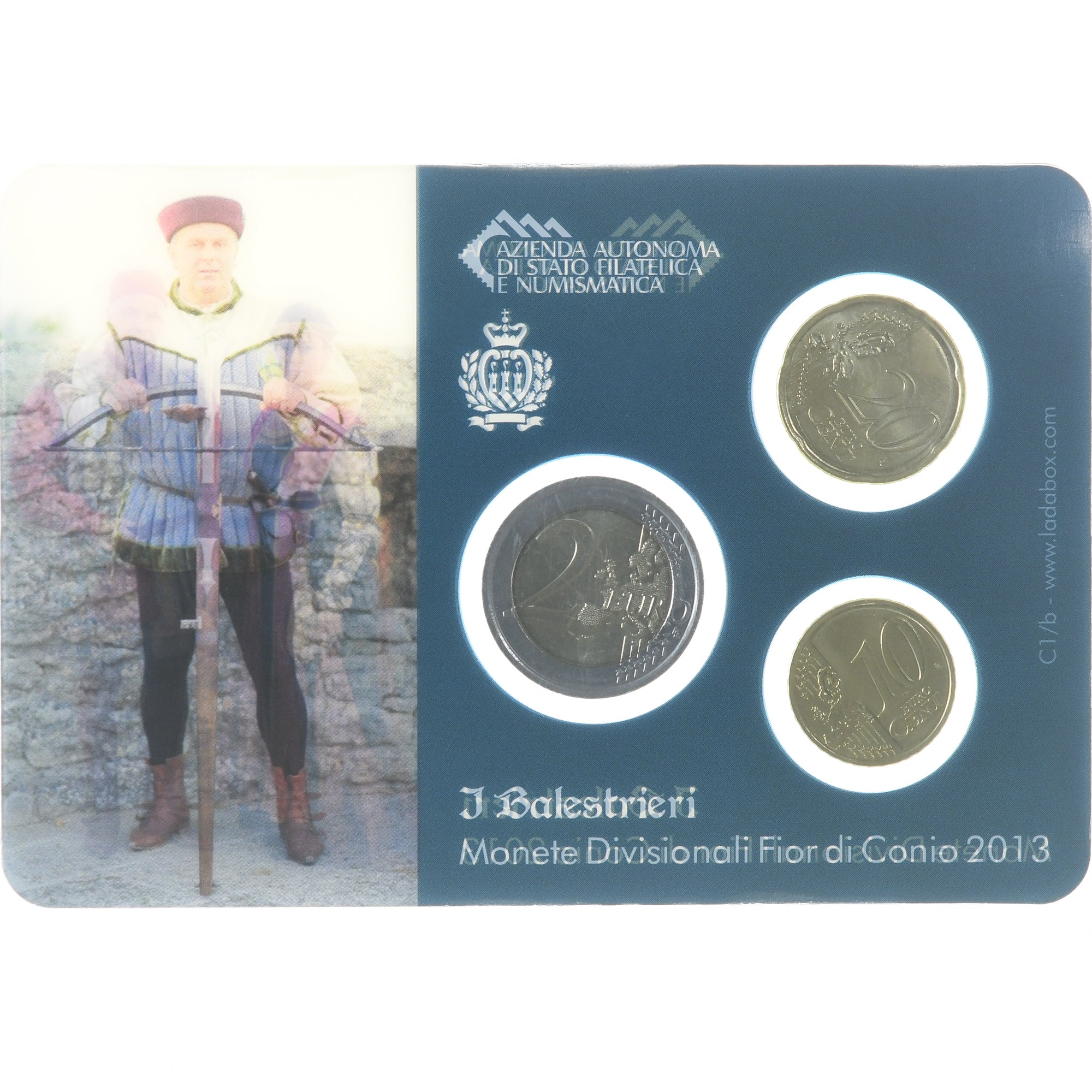 Saint Marin , 10c. + 50c. + 2€, I Balestrieri, 2013, Rome, FDC, FDC