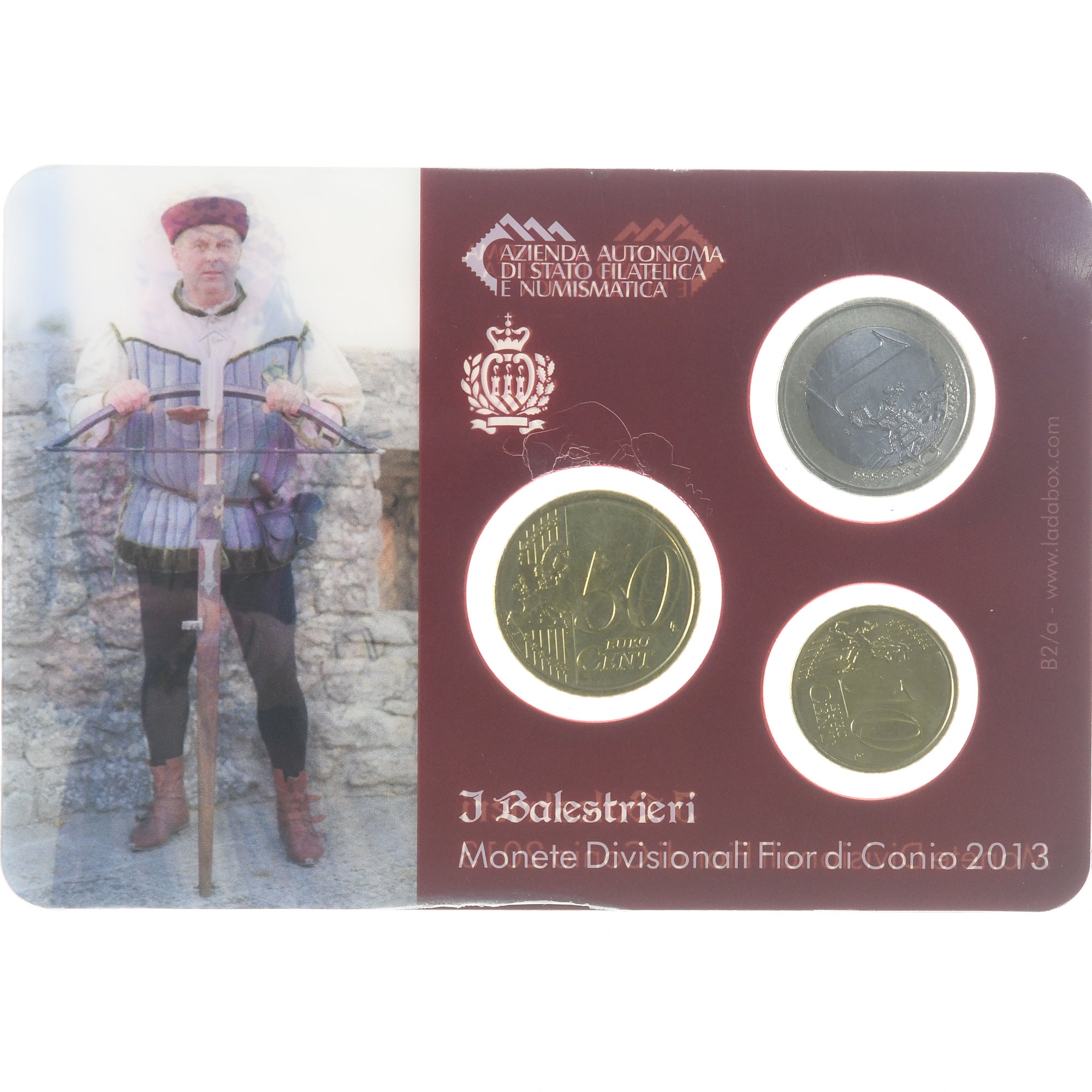 Saint Marin , 10c. + 50c. + 1€, I Balestrieri, 2013, Rome, FDC, FDC