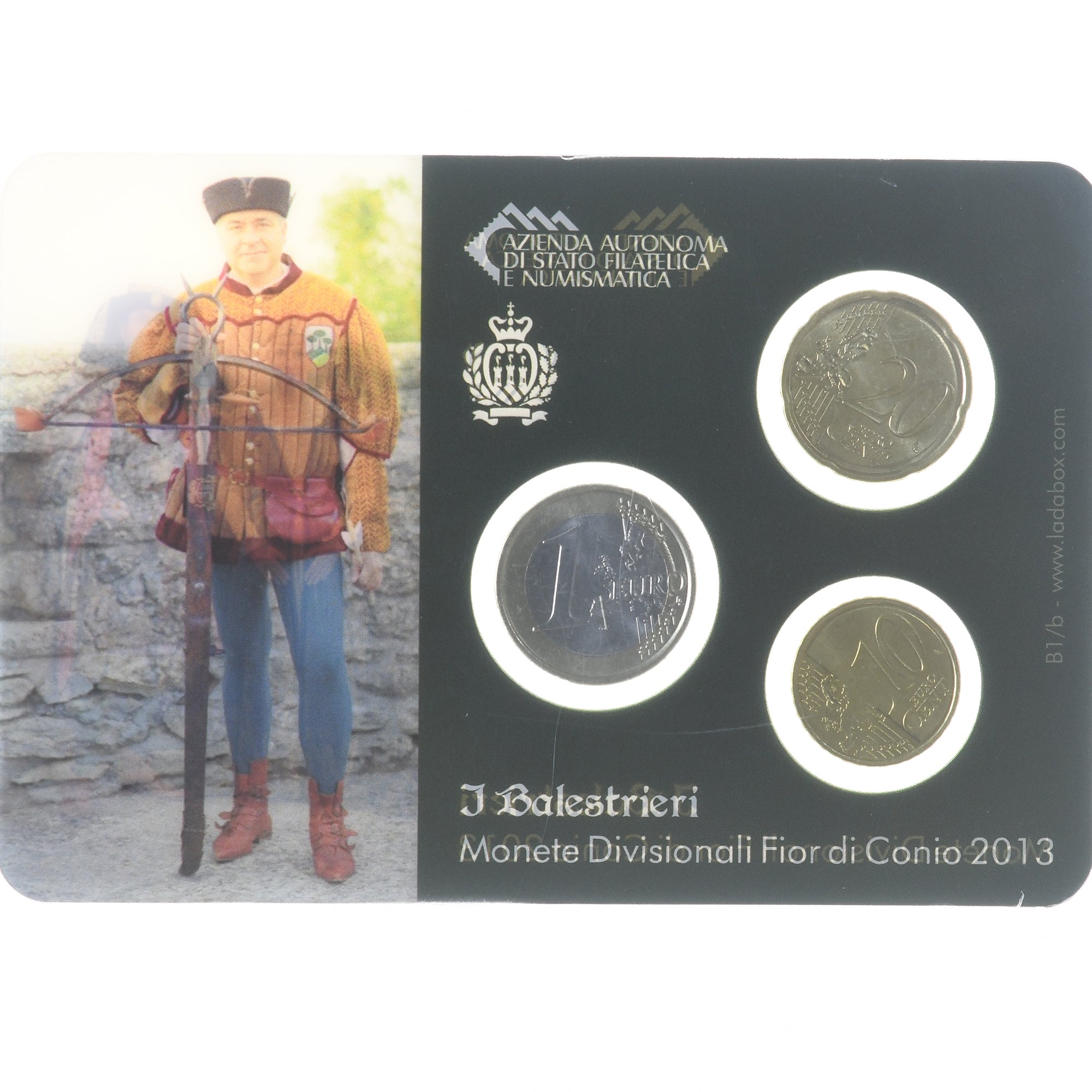San Marino, 10c. + 50c. + 1€, I Balestrieri, 2013, Rome, FDC, MS(65-70)