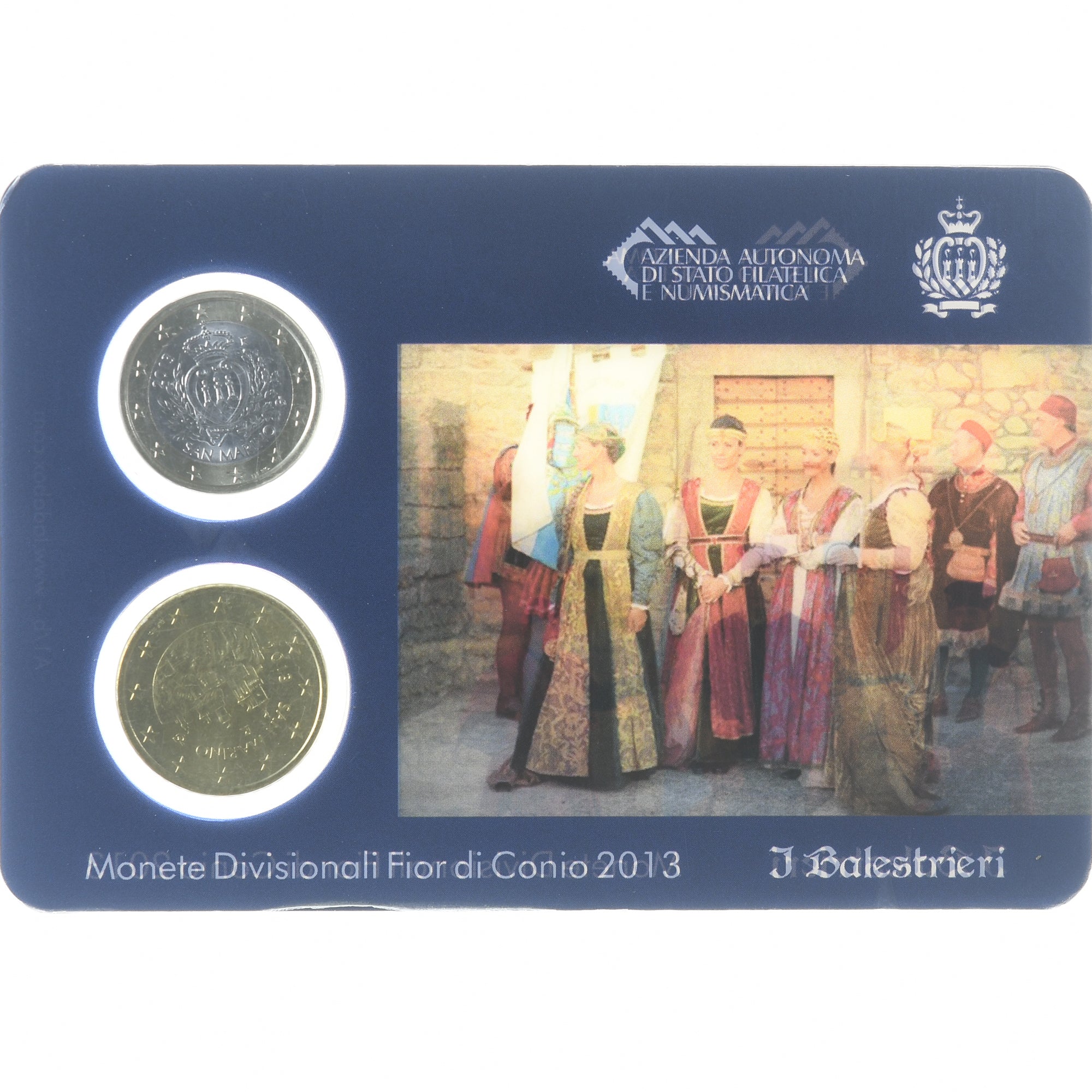 San Marino, 50c. + 1€, I Balestrieri, 2013, Rome, FDC, MS(65-70)