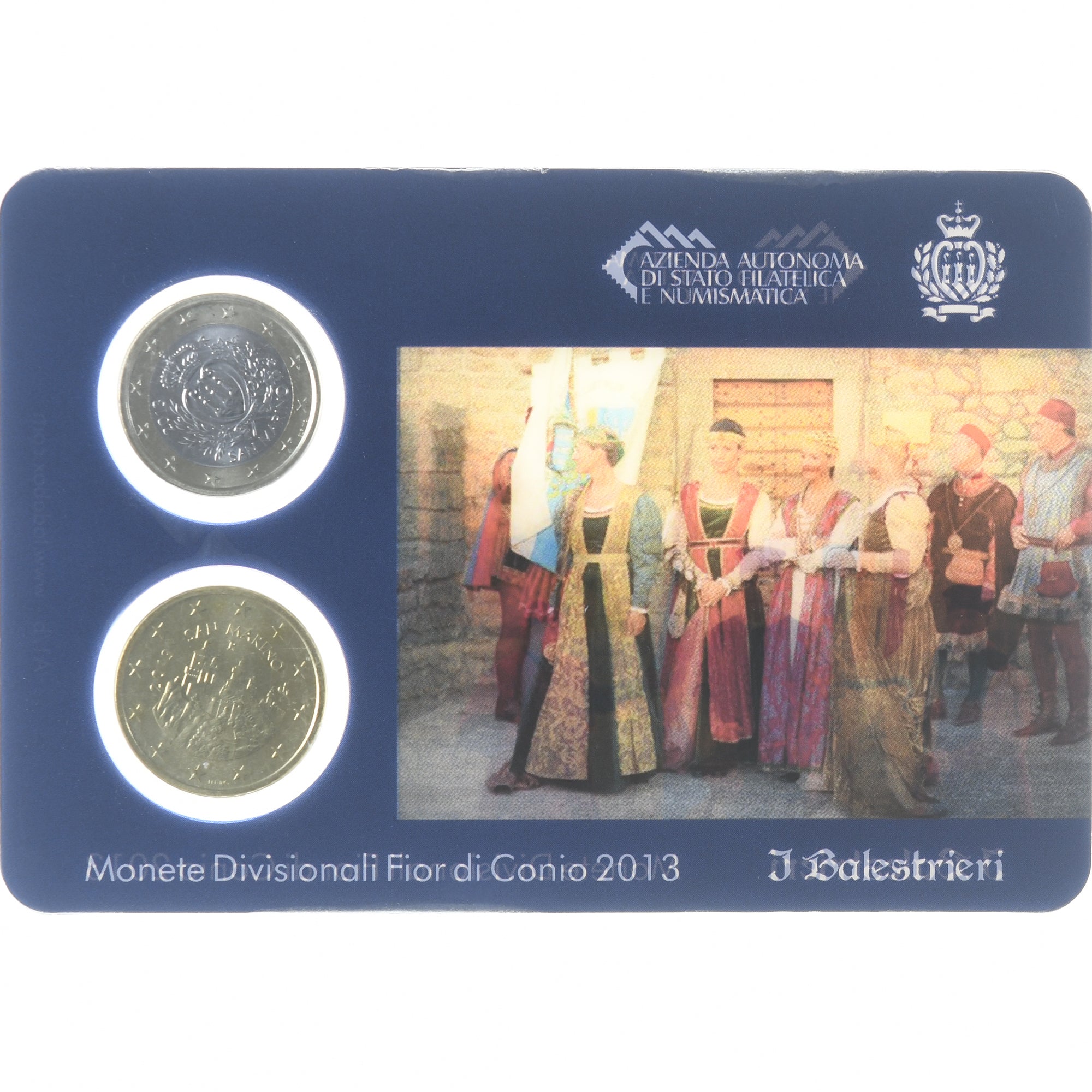 San Marino, 50c. + 1€, I Balestrieri, 2013, Rome, FDC, MS(65-70)