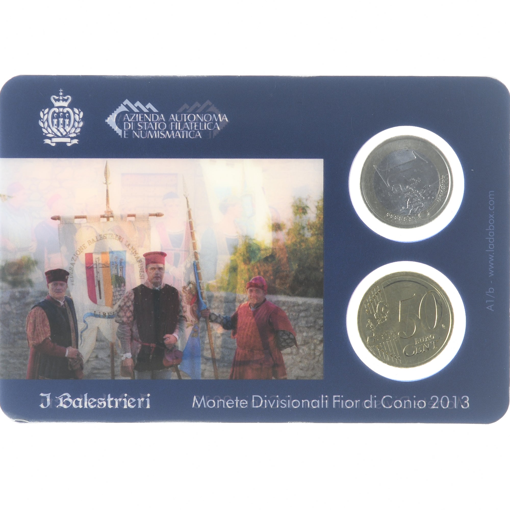 San Marino, 50c. + 1€, I Balestrieri, 2013, Rome, FDC, MS(65-70)
