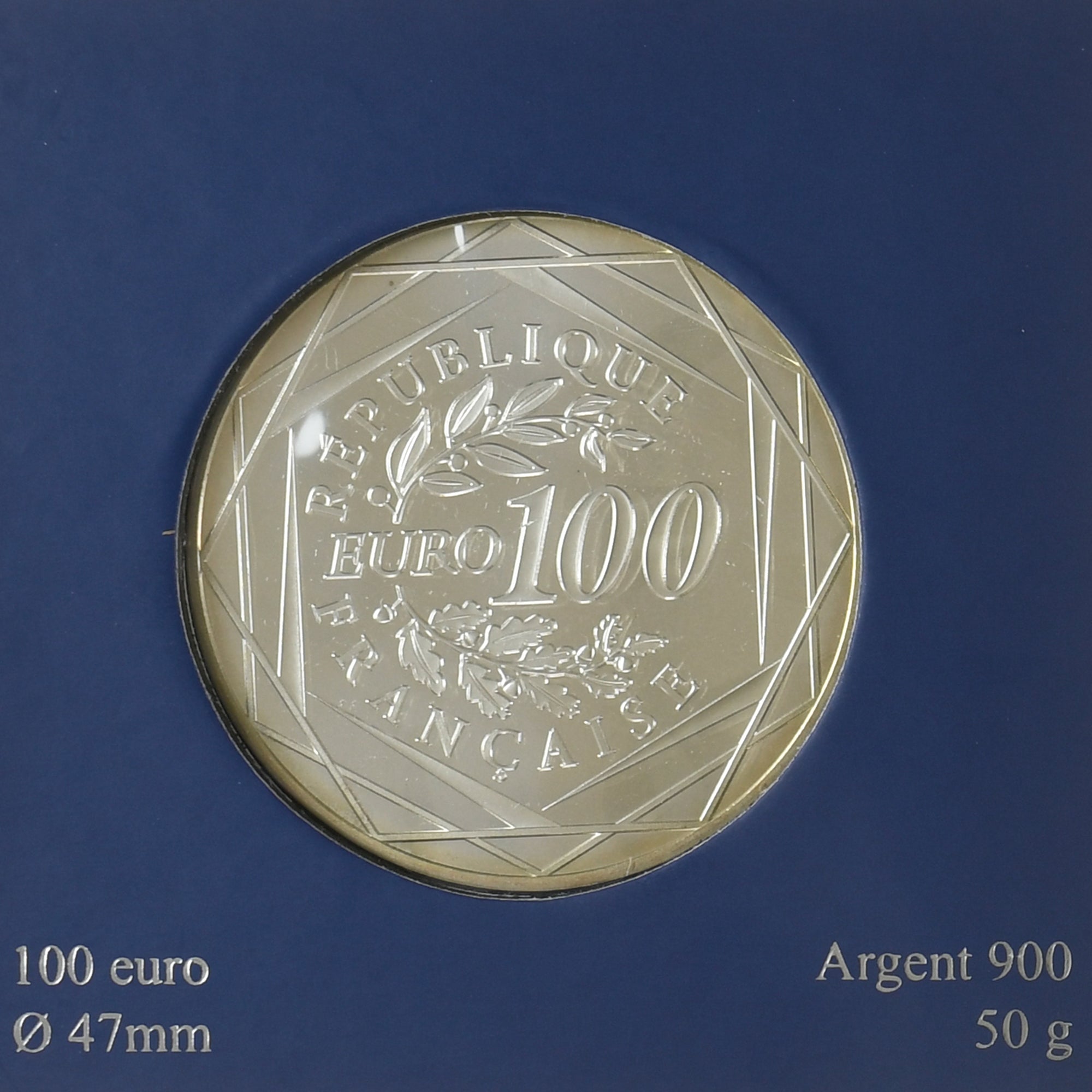 France, Hercule, 100 Euro, 2012, Monnaie de Paris, BE, MS(65-70), Silver