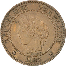 Coin, France, Cérès, 2 Centimes, 1895, Paris, AU(55-58), Bronze, KM:827.1