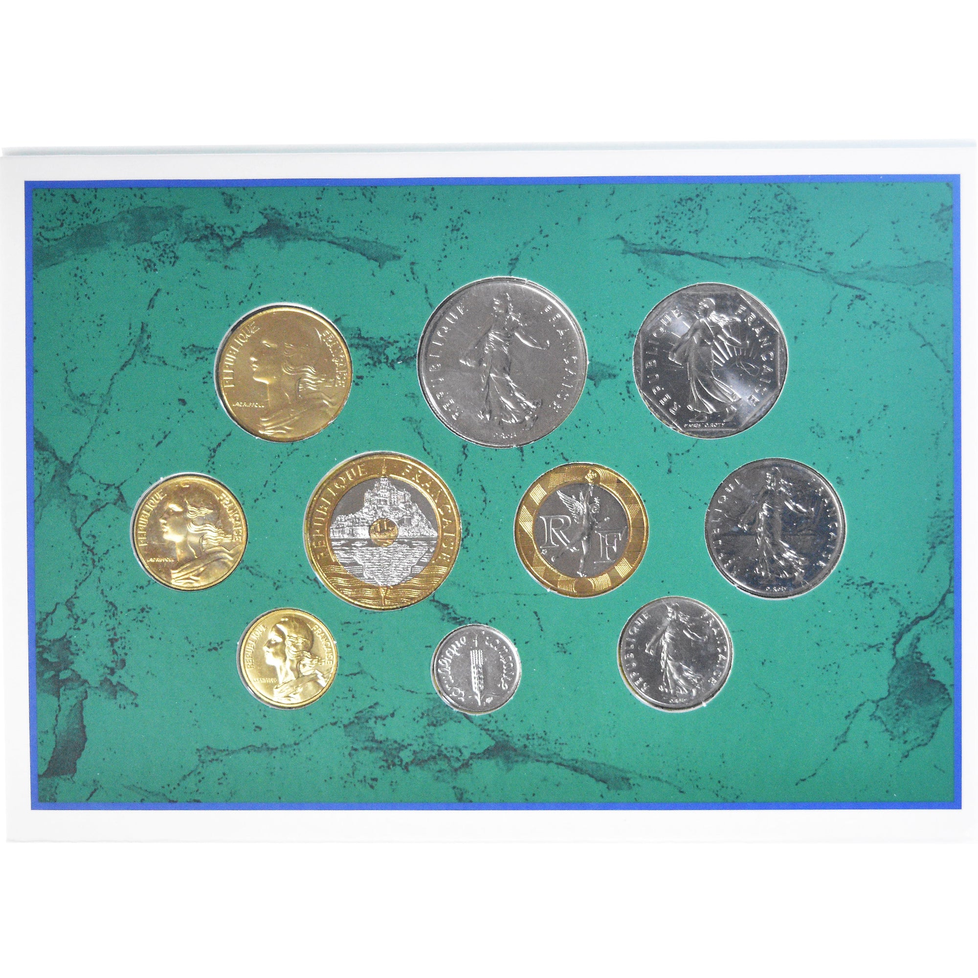 Monnaie, France, Coffret 1 c. à 20 frs., 1998, Monnaie de Paris, BU, FDC